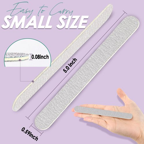 Professional Disposable Zebra Nail Files 100/180 Grit 5" Double Sided Emery Board Manicure Pedicure Tools 50Pcs
