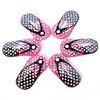 Spove Polka Dot Flip Flop Design Girls Manicure Sets Nail Care Kit SPA Party Favors for Women Bulk Gifts 6 Kits
