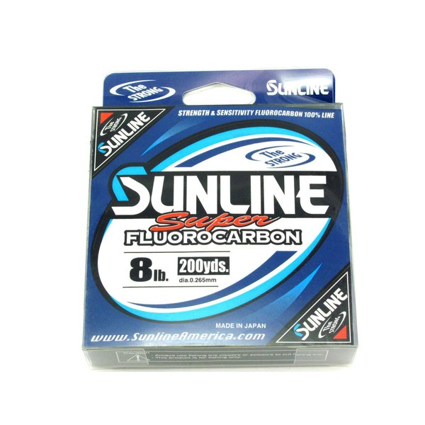 Sunline Super Fluorocarbon Fishing Line ( Clear, 8-Pounds/200-Yards)