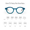 eyebobs TV Party Premium Readers for Women and Men | Round Eye Glasses