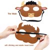 CiyvoLyeen Farm Animal Party Masks Barnyard Animal Felt Masks for Petting Zoo Farmhouse Theme Birthday Party Favors Kids Costumes Dress-Up Party Supplies(12 Pieces)