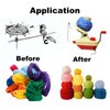 Yarn Ball Winder, Hands Operated Swift Yarn Fiber String Ball Wool Winder Machines for Family+4Pompom Maker+10PS Knitting Stitch Markers+10PS Plastic Needles+1PS Scissors(26b)