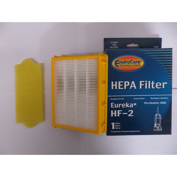 EnviroCare Replacement HEPA Vacuum Cleaner Filter Set Designed to Fit Eureka HF-2 Filters and 70082 Filters