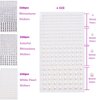NOOEPC 660Pcs Resin Face Gems Hair Gems, 3/4/5/6 mm DIY Self-Adhesive Rhinestones, Pearl/Clear Rhinestone/Ab Rhinestone for Makeup, Crafts