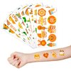 Orange Temporary Tattoos 10 Sheets 100 PCS Little Cutie Baby Shower Party Decorations Favors Supplies Oh Baby Theme Birthday Stickers Christmas Gifts for Boys Girls Class School Prizes Carnival