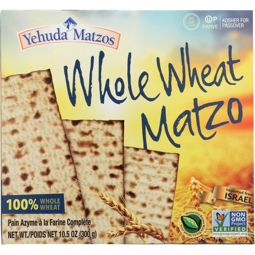 Yehuda Matzo Light Whole Wheat Bran Matzo, 10.5 oz