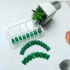 30Pcs Cat Eye Press on Nails Short Square False Nails Velvet Stick on Nails Emerald Green Nails Press on Acrylic Nails Glossy Glitter Fake Nails with Solid Color Design Squoval Glue on Nails for Women