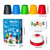 Pairez Toys Quick Stacking Cups Games for Kids, Classic Matching Cup Game, Speed Match Cups Games, Parent-Child Interactive Toys with 24 Cards & 30 Cups, Family Games for Party or Travel