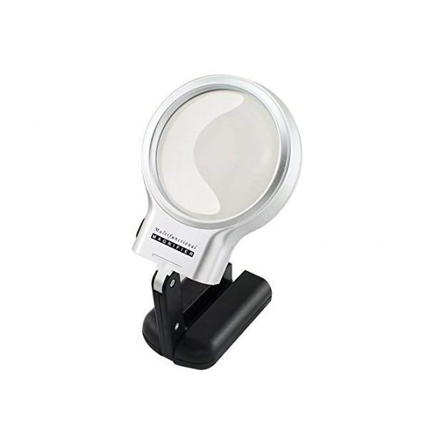 3X LED Light Hands Free Magnifying Glass with Light Stand Foldable Portable Illuminated Magnifier for Reading, Inspection, Soldering, Needlework, Repair, Hobby & Crafts