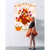 Hohomark Thanksgiving Party Games for Adults,26.5"x20" Pin The Tail on The Turkey Game Thanksgiving Game for School Classroom Family Activities Thanksgiving Party Decoration Supplies