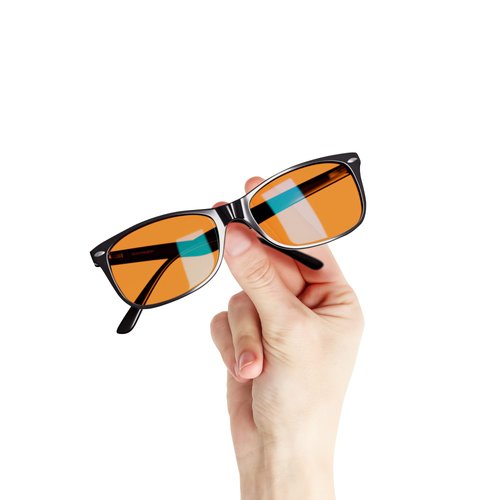 Swanwick CLASSIC NIGHT - Blue Light Blocking Glasses for Women, Men. Sleep Aid, Anti Eyestrain Headache for Computer, Gaming, TV, UV Glare w/FREE $497 Training Course (Small, Black)