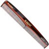 Kent 3T 6.5 Inch Double Tooth Hair Dressing Comb, Fine and Wide Tooth Dresser Comb For Hair, Beard and Mustache, Coarse and Fine Hair Styling Grooming Comb for Men, Women and Kids. Made in England