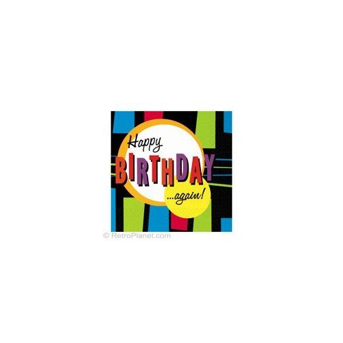 Happy Birthday Again! Luncheon Napkins (16 per package)