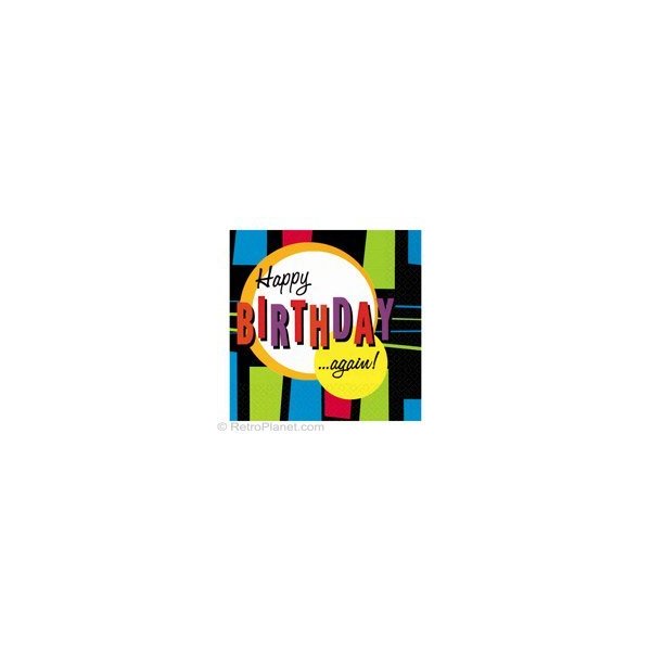 Happy Birthday Again! Luncheon Napkins (16 per package)