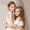 Oriamour Bridal Wedding Crystal Hair Pins Wedding Hair Accessories for Women and Girls Pack of 6 (Gold)