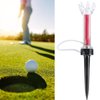 Golf Tees, 5Pcs Flexible Magnetic Plastic Golf Tee Reusable Elastic Recovery Golf Training Practice Tool Accessory(90mm)