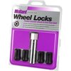 MCGARD 25354 Black Tuner Style Cone Seat Wheel Locks (M12 x 1.25 Thread Size) - Set of 4