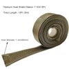 Heat Shield Sleeve 1" IDX10' Fuel Line Heat Shield Auto Hose Spark Plug Wire Cover Protectors Boots Roll 2500 Degree for Car&Auto Wire Loom Brake Cable