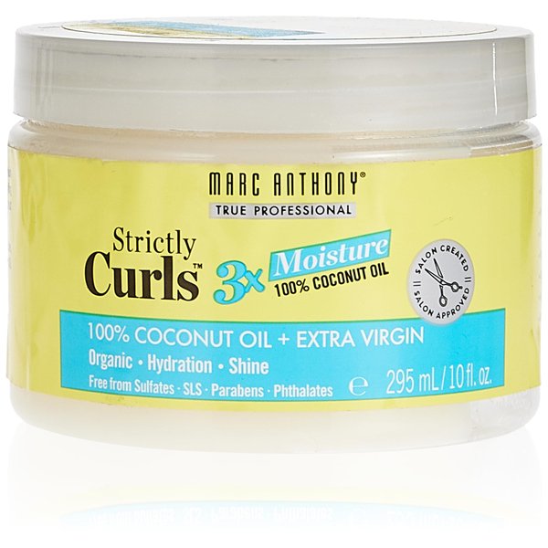 Marc Anthony Strictly Curls 3X Moisture 100% Coconut Oil + Extra Virgin, 10 Ounce