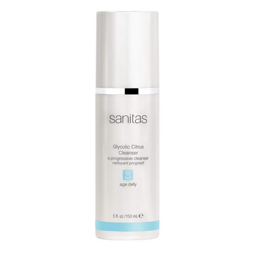 Sanitas Skincare Glycolic Citrus Cleanser, Exfoliating Facial Cleanser, Glycolic Acid, 5 Ounces