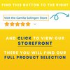 Camila Solingen CS25 4" Professional Surgical Grade Stainless Steel Precision Tip Eyebrow Tweezers for Facial Hair Shaping & Removal. Beauty Tool for Men/Women. Made in Solingen Germany (Slanted)