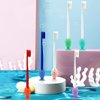 12 Pcs Fish Silicone Toothbrush Holders and Toothbrush Head Covers, 6 Pairs Toothbrush Caps for Travel, Toothbrush Holder for Kids, Mini Toothbrush Stand (Fish)