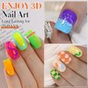 Double Rhythm 3D Gel Nail Art Sculpting Gel No Wipe Nail Glue for Drawing,Molding, Sculpture and Decoration 15g Clear