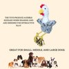 Plush Chicken Dog Toy | Chicken Rope Dog Toy Plush | Squeaky Plush Dog Toys | Durable Squeaky Dog Toys | Chicken Crinkle Plush Dog Toys for Interactive Play | Chew Resistant Stuffed 14.5-inch