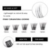 Lash Clusters 144 Pcs Individual Lashes Clusters Eyelash Extensions False Eyelashes DIY Wispy Fluffy Lash Extension Reusable False Eyelashes Natural Look Mix 10-16mm C D Curl-DM17