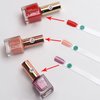 300 Pcs Nail Swatch Sticks with Number Stickers for Color Display, Clear Square-shaped Nail Polish Sample Swatches with Ring