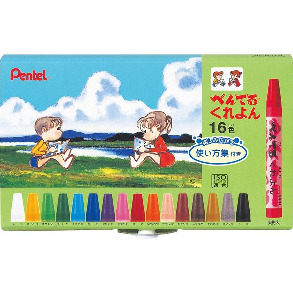 Pentel Crayons 16-set