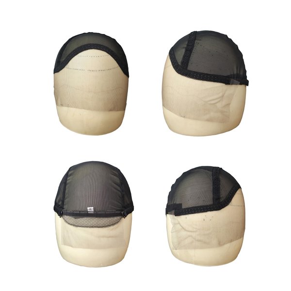 BLICAP Lace Front Wig Cap for Making Wigs with Adjustable Strap Glueless Weaving Cap Wig Caps Swiss Lace Hairnet (Medium(22.5inch), Black)