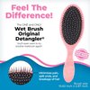 Wet Brush Princess Tiana Original Detangler Big & Small, 5 Ouchless Ponytailers hair ties - All Hair Types - Ultra-Soft - Comb For Kids Men, Women, Boys & Girls