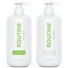 Routine Wellness Shampoo and Conditioner Set for Stronger Hair - Biotin | Color Safe | Sulfate-Free | Vegan | Clinically Tested | Nourishing Oils and Vitamins - Cucumber 14oz (Pack of 2)