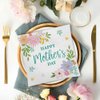 Eye-catching "Happy Mother's Day" Paper Napkins - 6.5" x 6.5" (Pack of 16) - Eco-Friendly, Multicolor & Adorable Design - Perfect for Picnics & Mother's Day Celebrations