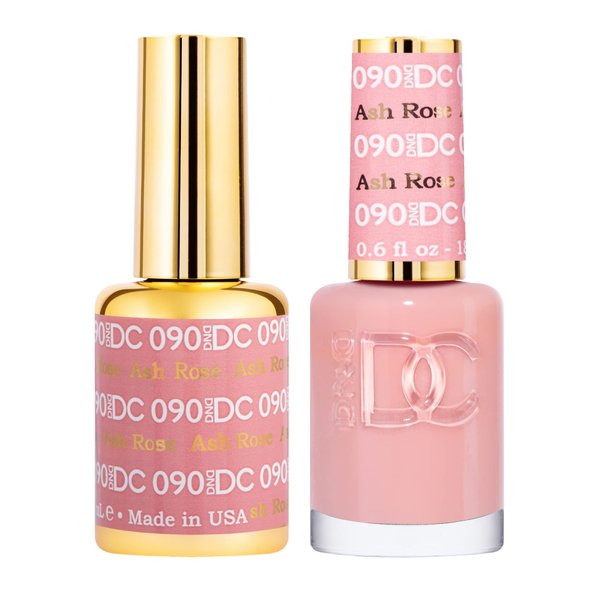DND Gel Polish Set - 1 each of Pink Gel Polish and Pink Nail Polish, 090 Ash Rose, 0.5 Fl Oz