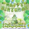 Cute Turtle Baby Party Supplies Set Including Little Turtle Happy Birthday Banner, Turtle Balloons, Turtle Cake & Cupcake Toppers, Ocean Animal Theme Party for Baby shower Boy Birthday Decorations