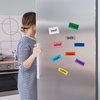 PATIKIL 100Pcs Dry Erase Magnetic Labels, 3" x 1" Reusable Magnets Stickers for Whiteboard, Fridge, Cabinet, Office Locker Shelf, Pink