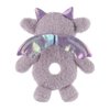 Apricot Lamb Purple Dragon Soft Baby Rattle for Boys and Girls, Plush Stuffed Animal Rattle Toy Lovey for The Newborn, 0-3 Months, 0-6 Months and Above, 4.7Inches