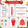 192 Pcs Christmas Stationery Party Favors Bulk 24 pack Christmas Goodie Bags for Kids with Pencils Eraser Slap Bracelets Stamps Cards Treat Bags Christmas School Classroom Gifts Prizes for Students