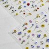 3Sheets Wild Flower Nail Art Stickers Spring Daisy Embossed Sunflowers Floret Greenery Flowers Nail Decals for Women Girls Summer Salon DIY Acrylic Nails Design Supplies (Flower B)