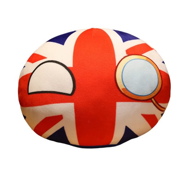 Wgxzyq 12Inch Country Ball Plushies, CountryBall Plush Stuffed Plush Toy, Birthday Xmas Gift for Kids Boys Girls (U.k.)