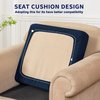 subrtex Couch Slipcover RV Seater Slip Loveseat Stretch Durable Sofa Cushion Cover Spandex Elastic Furniture Protector for Settee Seat for Replacement in Livingroom, Small, Navy