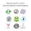 EPILYNX by Dr. Liia Vegan Glitter & Matte Liquid Lip Gloss - Moisturizing Formula for Hydration & Long Lasting Wear - Cruelty Free, Paraben Free, Gluten Free - Sweet Tooth Fuchsia Pink
