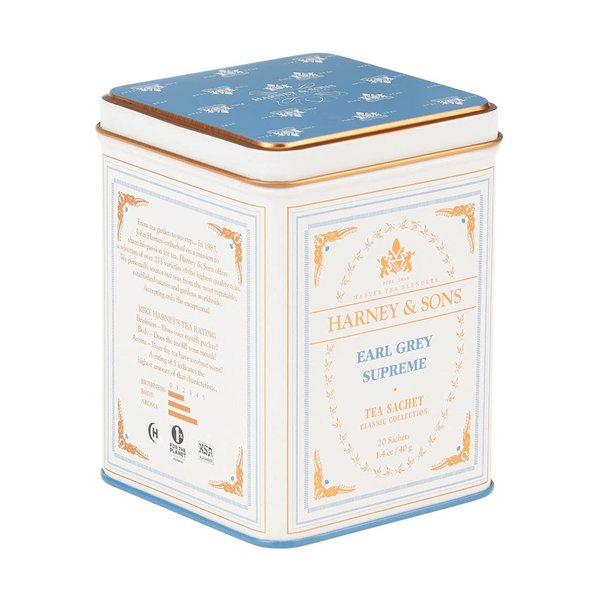 Harney & Sons Earl Grey Supreme, Black Tea, 20 Sachets
