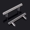 Probrico 5 Pack 2-1/2" Hole Center Solid Stainless Steel T Bar Cabinet Pulls Modern Euro Style Brushed Nickel Kitchen Cupboard Handles Dresser Drawer Knobs Kitchen Cabinet Hardware 4" Length