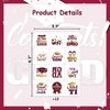 JOYMEMO 12 Sheets Graduation Temporary Tattoos Burgundy and Gold Glitter Metallic Style Graduation Party Favors 2024 Congrats Grad Class of 2024 Body Decorations Tattoos Gift for High School College