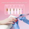 Alety Electric Nail Drill Kit, Portable Electric Nail File for Acrylic Gel Nails, Professional Nail Drill Machine Efile Manicure Pedicure Tools with Iridescent Nail Drill Bits for Home Salon Use