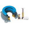 Danco 10879 All-in-One Toilet Installation Kit with Perfect Seal Wax Ring & Zero Cut Bolts, Blue and Gray, 1-Pack