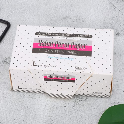 Hair Perm Paper, Barber Shop Perm End Paper, Professional Salon Perm Paper Hot Cold Hair Curling, Mesh Breathable Perming Paper Styling Hair in Salon or at Home (perm paper)